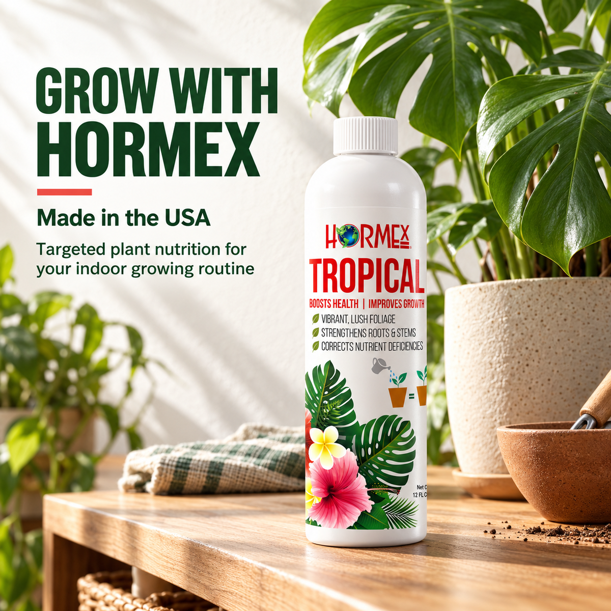 Hormex Tropical Liquid Plant Food, 12 fl oz