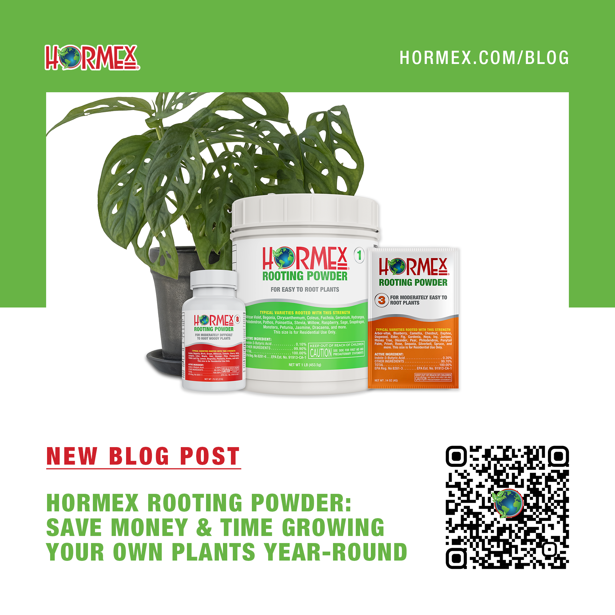 Hormex Rooting Powder: Save Money & Grow Plants Year-Round – HORMEX