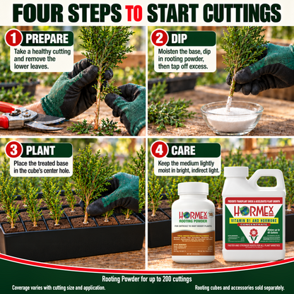 Hormex Rooting Duo: Rooting Powder #16 (3/4 oz) & Vitamin B1 & Hormone Concentrate (8 oz)