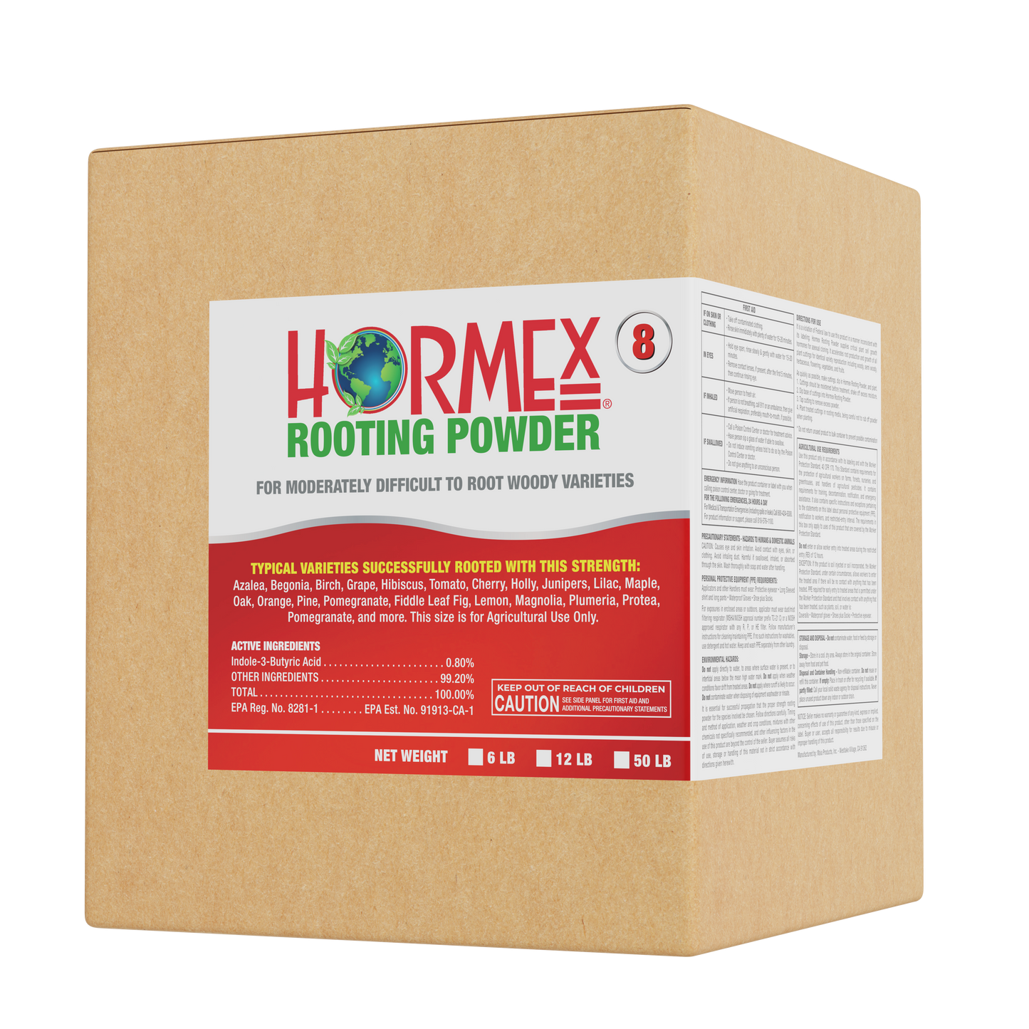 Hormex Rooting Powder #8 | Clone Moderately Difficult to Root Plants From Cuttings