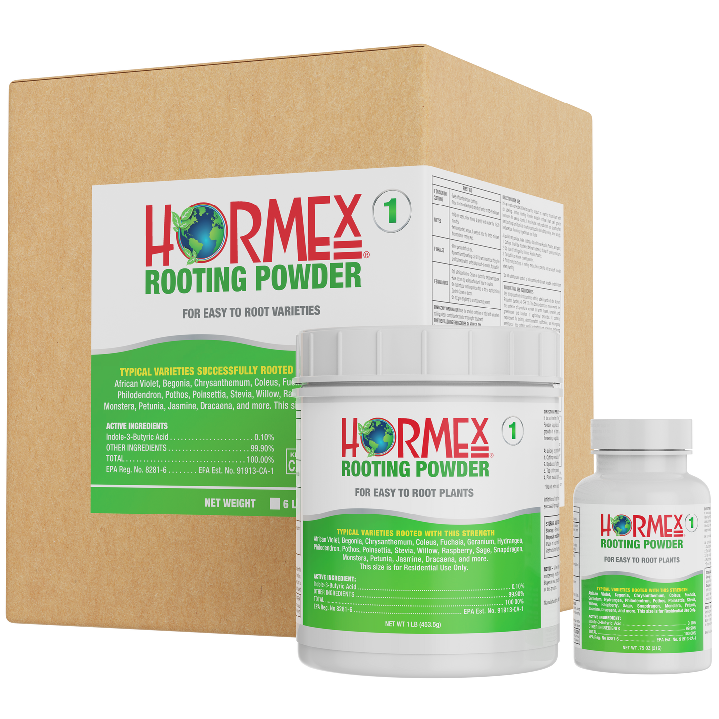 Hormex Rooting Powder #1 | Clone Easy to Root Plants From Cuttings