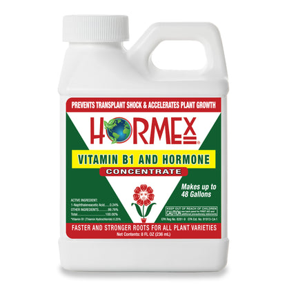 Hormex Rooting Duo: Vitamin B1 Rooting Hormone Concentrate & Rooting Powder #8 for Moderately Difficult to Root Plants