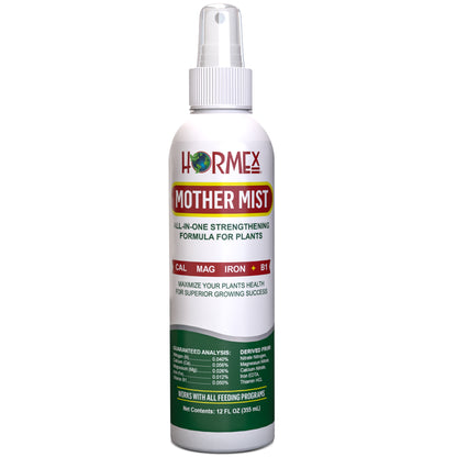 Hormex Mother Mist - Cal-Mag-Iron + B1 Misting Spray for All Plant Varieties - Boost Growth, Strengthen Plants & Improve Cloning Success - Nutrient Mist for Houseplants, Flowers, Vegetables & More