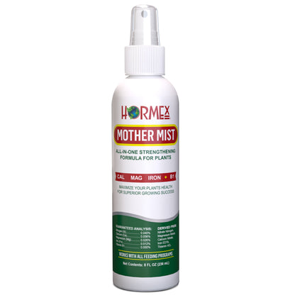 Hormex Mother Mist - Cal-Mag-Iron + B1 Misting Spray for All Plant Varieties - Boost Growth, Strengthen Plants & Improve Cloning Success - Nutrient Mist for Houseplants, Flowers, Vegetables & More