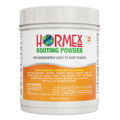 Hormex Rooting Powder #3 | Clone Moderately Easy to Root Plants From Cuttings