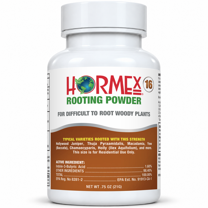 Hormex Rooting Powder #16, ¾ oz bottle