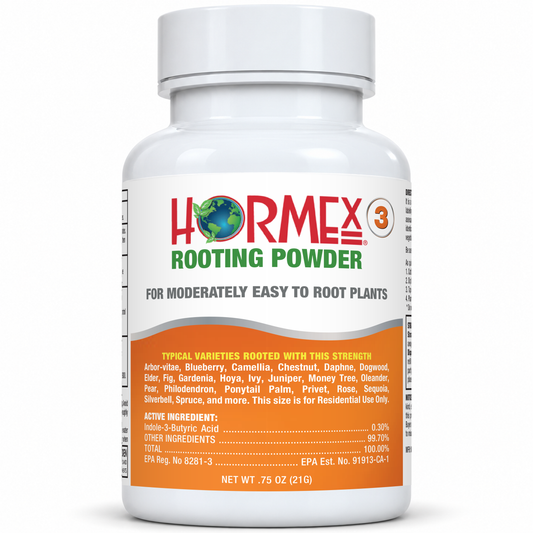 Hormex Rooting Powder #3 (0.30% IBA) - For Common Home & Garden Cuttings