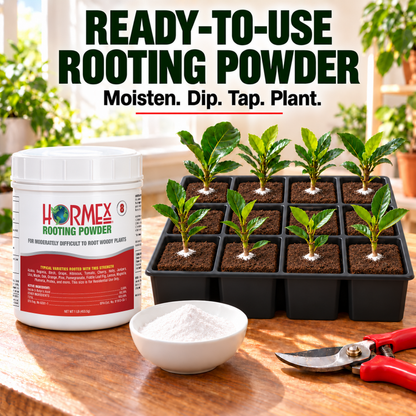 Hormex Rooting Powder #8 (0.80% IBA) - For Moderately Difficult-to-Root Woody Cuttings