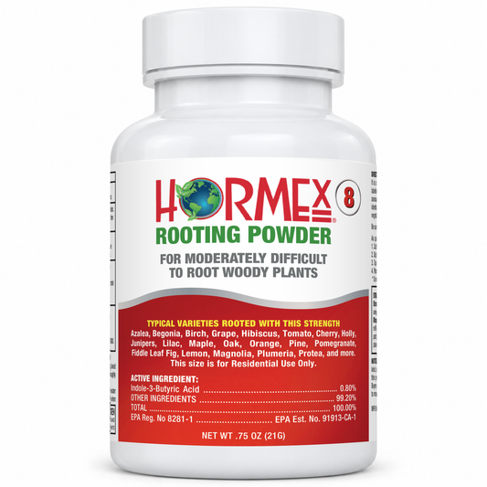 Hormex Rooting Powder #8 (0.80% IBA) - For Moderately Difficult-to-Root Woody Cuttings