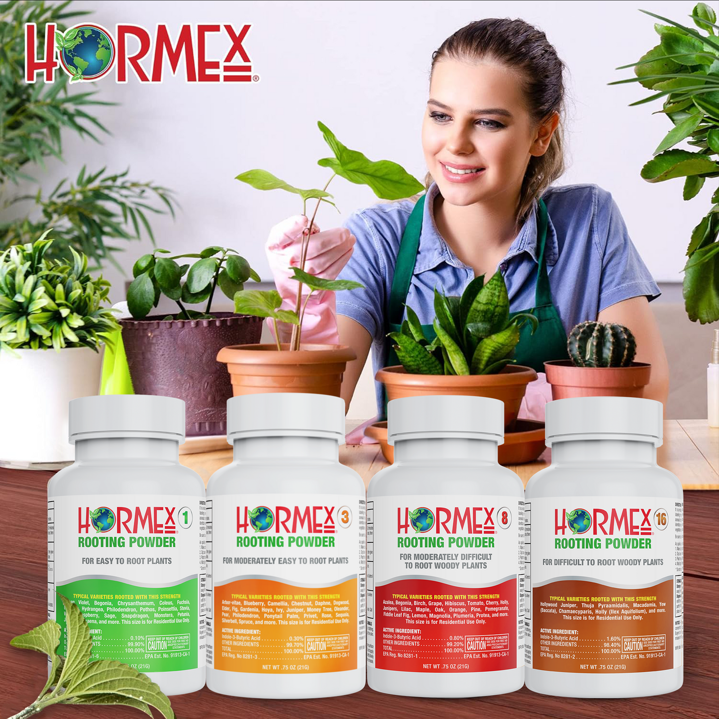 Hormex Rooting Pack #8 & 16 | For Moderately Difficult to Difficult to Root Plants