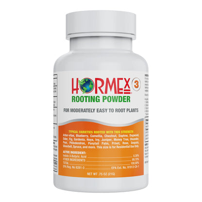 Hormex Rooting Powder #3 | Clone Moderately Easy to Root Plants From Cuttings