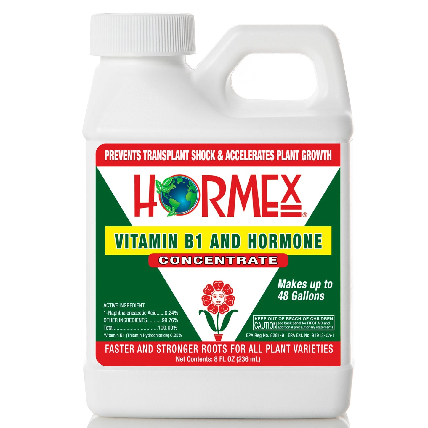 Hormex Rooting Hormone Concentrate with B1 – Root Growth Stimulator for Stronger, Thriving Plants - Prevents Transplant Shock - Hydroponics, Houseplants, Gardens, Trees, Fruits and Vegetables