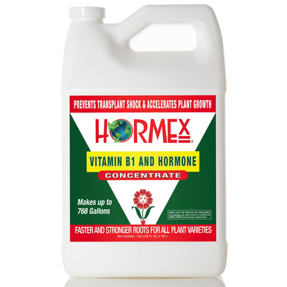 Hormex Rooting Hormone Concentrate with B1 – Root Growth Stimulator for Stronger, Thriving Plants - Prevents Transplant Shock - Hydroponics, Houseplants, Gardens, Trees, Fruits and Vegetables