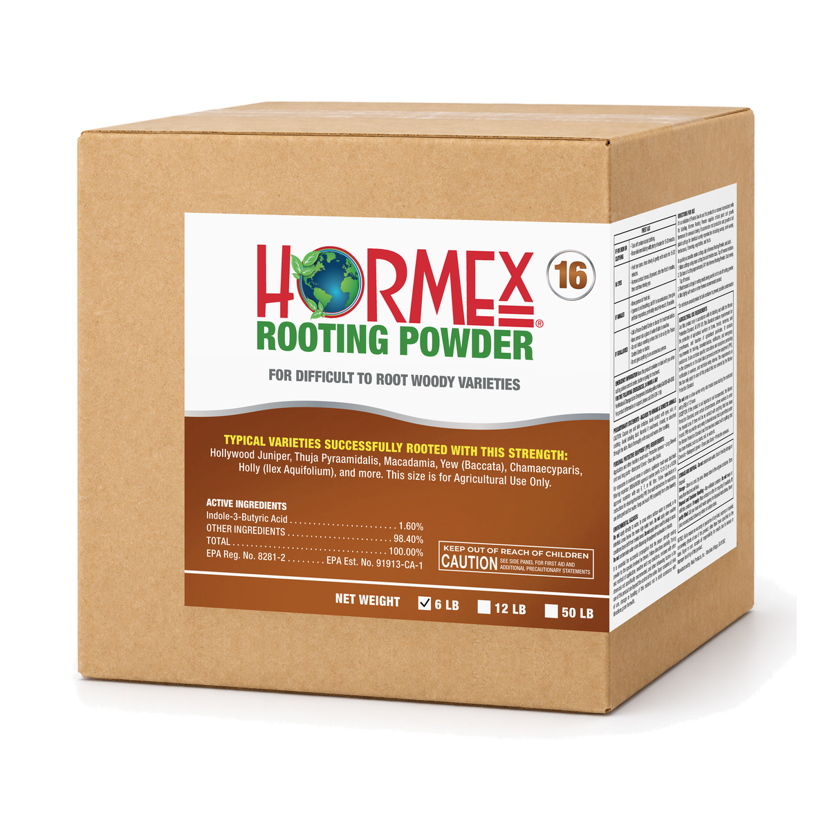 Hormex Rooting Powder #16 (1.60% IBA) - For Difficult-to-Root Hardwood Cuttings