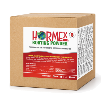 Hormex Rooting Powder #8 (0.80% IBA) - For Moderately Difficult-to-Root Woody Cuttings